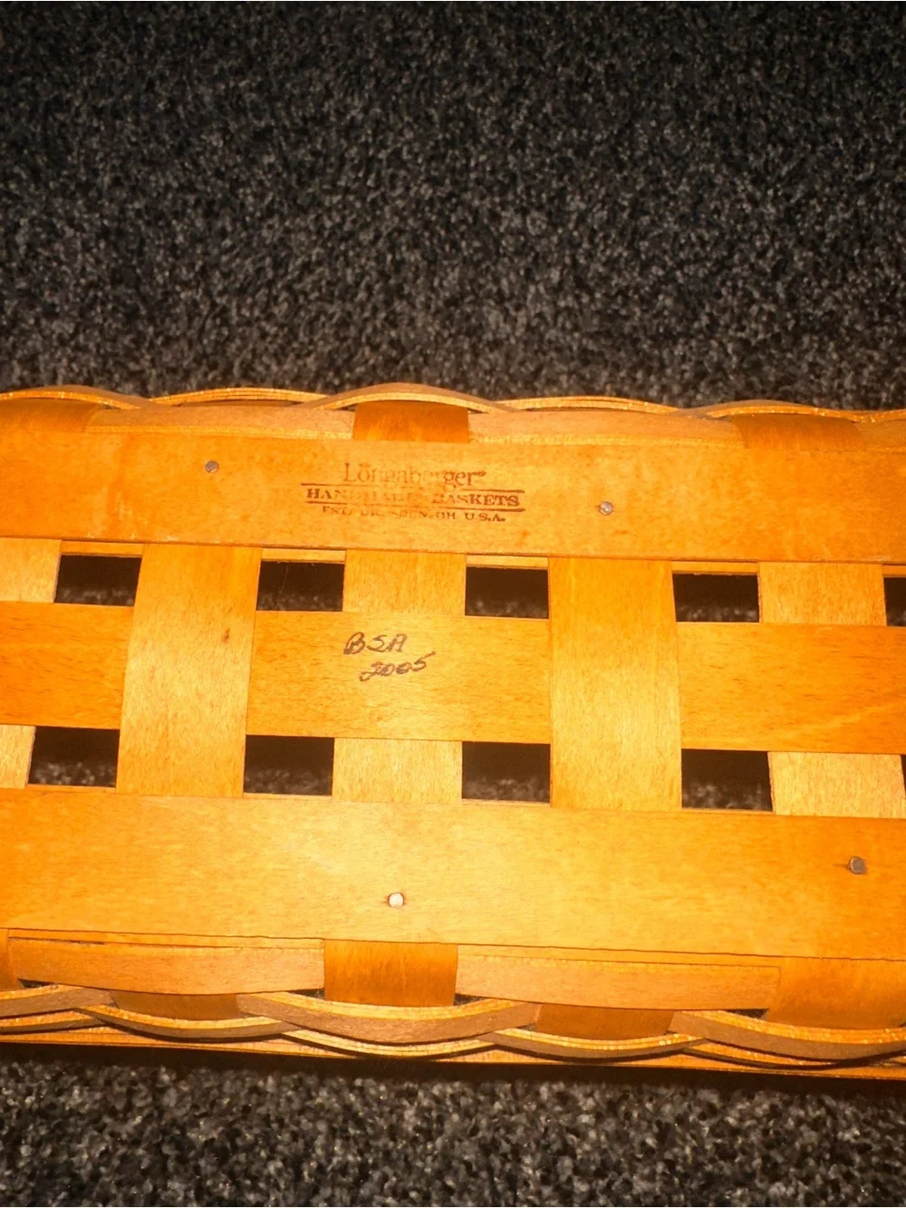 Longaberger Oval Handled Basket
